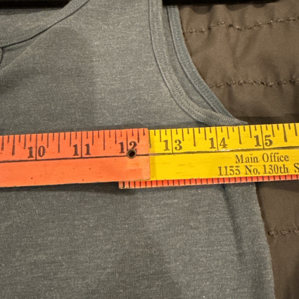 Women's Eddie Bauer Tank‎ Top Sm Blue/green Long 30" - Picture 4 of 5